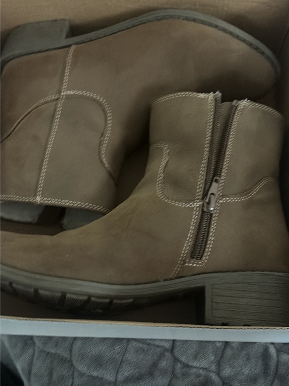 jcpenney Dark Taupe Ankle Boots